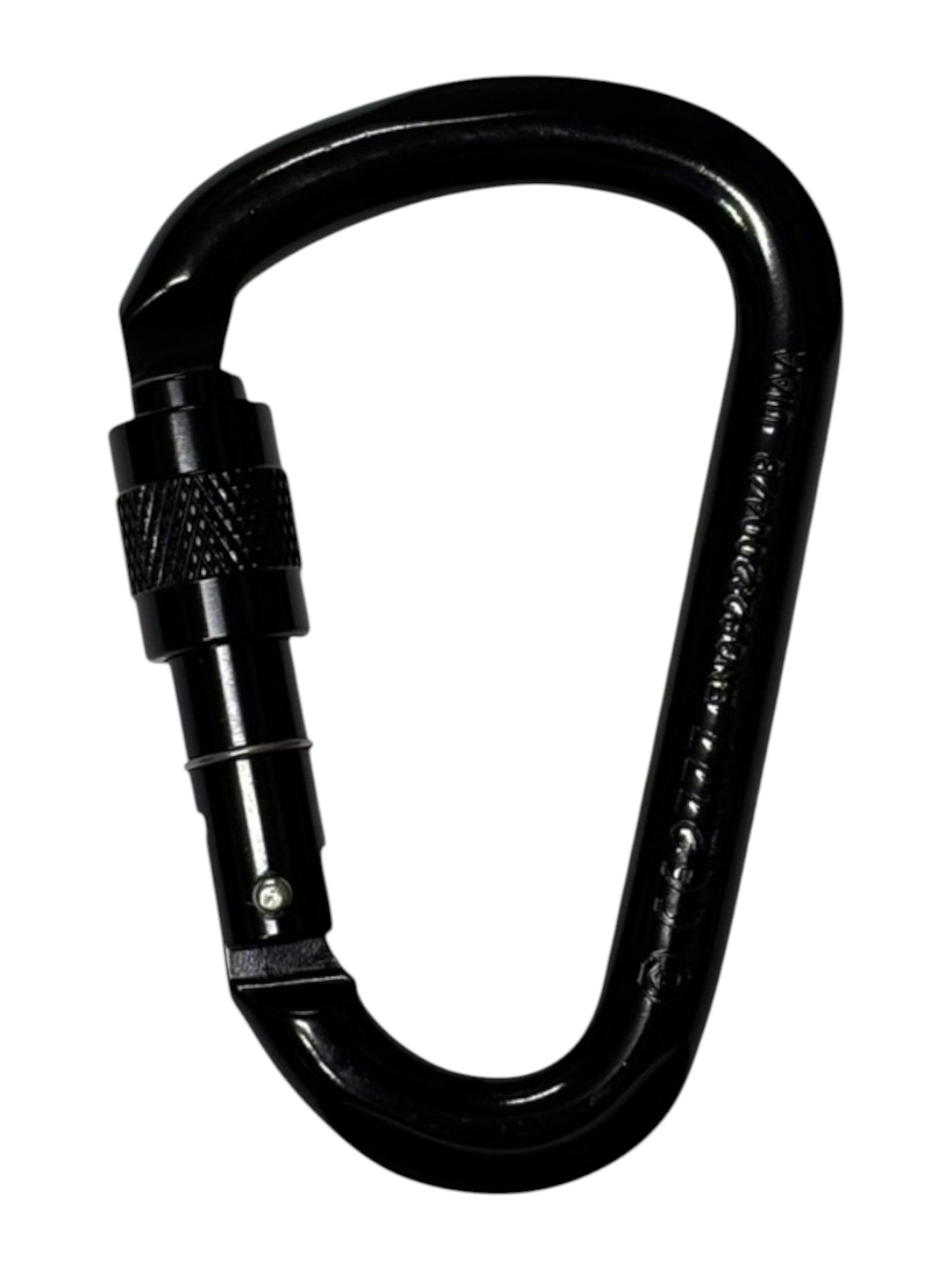 Concordia 鉤環/24kN 鋁合金手鎖D環 MIT HMS S-2319AS 黑色